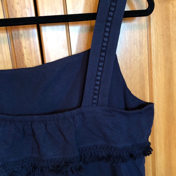 J. Crew Factory Navy Fringe Tank - Picture 4 of 6